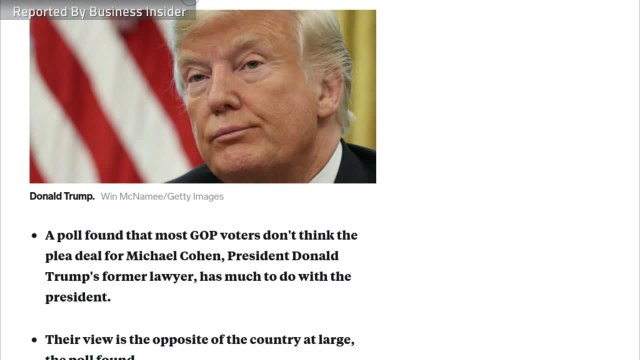 Republicans Are At Odds With Most Of America When It Comes To How They Think About Cohen's Guilty Plea