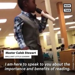 Brilliant 4-Year-Old Gives Speech About the Importance of Reading