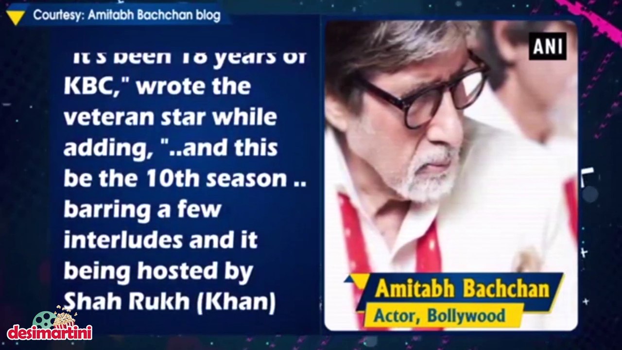 Big B pens emotional note on 18 years of KBC