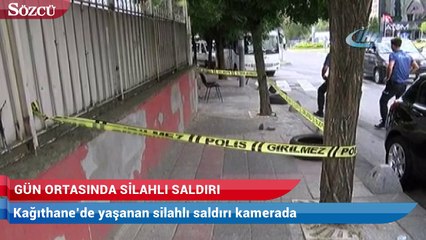 Kağıthane’de gün ortasında silahlı saldırı:  1 yaralı
