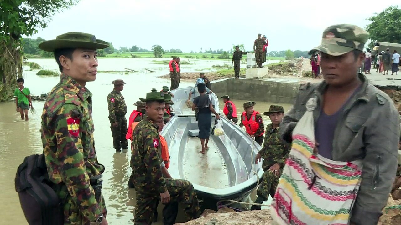 Myanmar dam overflow displaces thousands