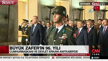 Büyük Zaferin 96. yılı Anıtkabir'de tören