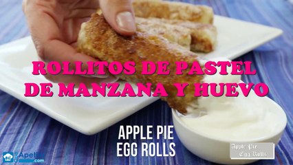 Rollitos de Pastel de Manzana y Huevo