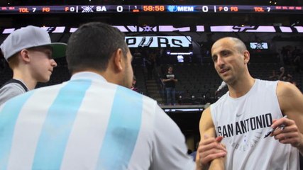 Argentina fans travel to pay tribute to Manu Ginobili