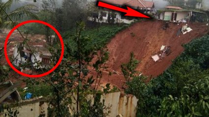 நிலச்சரிவில் மூழ்க காத்திருக்கும் கர்நாடக கிராமம்- வீடியோ