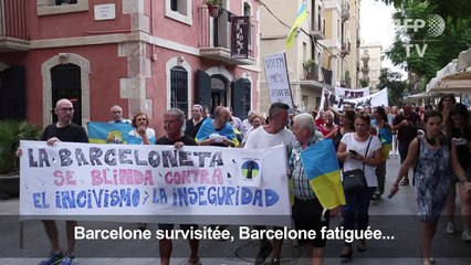 Barcelone: manifestation contre le tourisme de masse