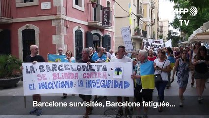 Barcelone: manifestation contre le tourisme de masse