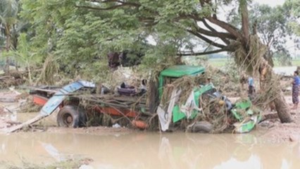 Más de 63.000 desplazados por la rotura de una presa en Birmania