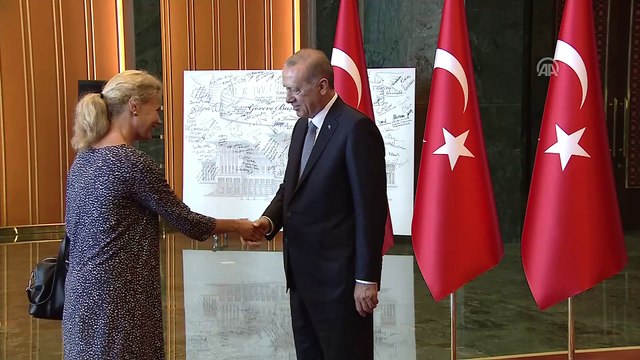 Cumhurbaşkanı Erdoğan 30 Ağustos Zafer Bayramı tebriklerini kabul etti (3) - ANKARA