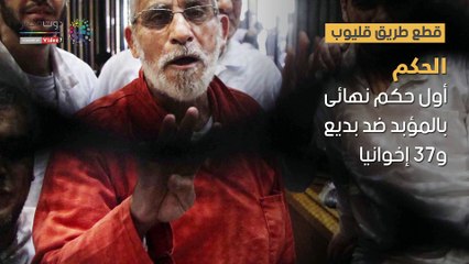 شاهد فى دقيقة .. 5 أحكام نهائية ضد بديع بعد مؤبد "أحداث البحر الأعظم"