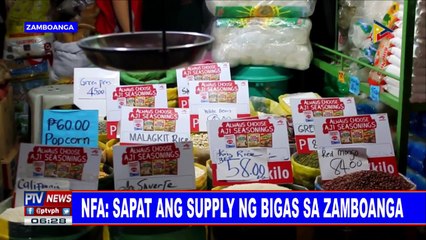 NFA: Sapat ang supply ng bigas sa Zamboanga
