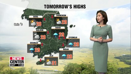 Heavy rain in south, light showers in the capital _ 083018