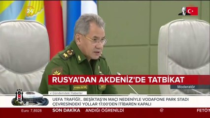 Rusya'dan Akdeniz tatbikatı
