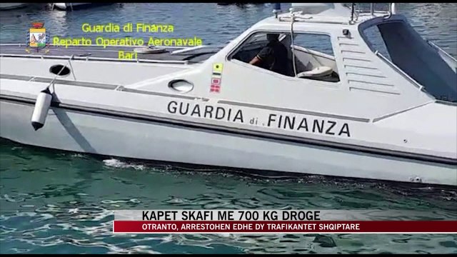 Kapet skafi me 700 kg marijuanë në Otranto, pranga dy shqiptarëve - News, Lajme - Vizion Plus