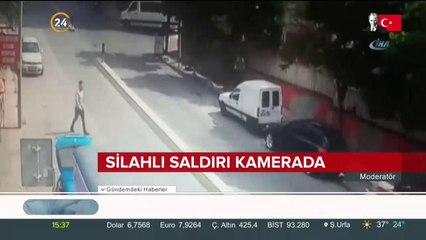 Silahlı saldırı kamerada