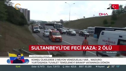 Sultanbeyli'de feci kaza: 2 ölü