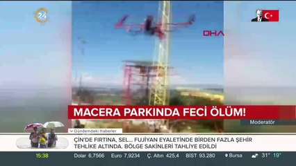 Macera parkında feci ölüm