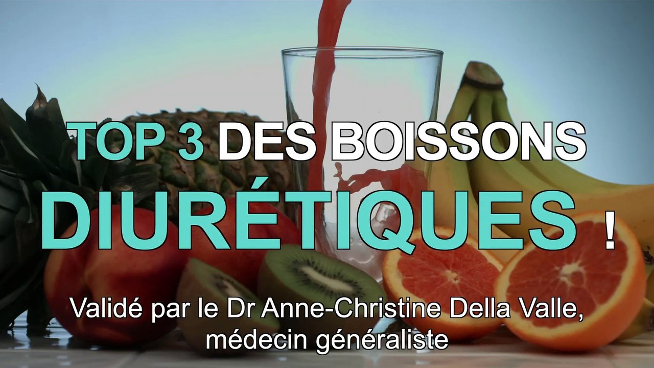 Les 3 meilleures  boissons diurétiques