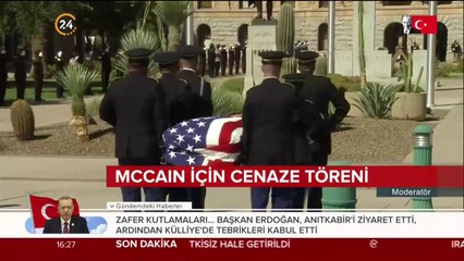 McCain için cenaze töreni