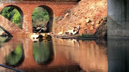 Kimyasal madde yüklü tankerin köprüden düşmesi - KARABÜK