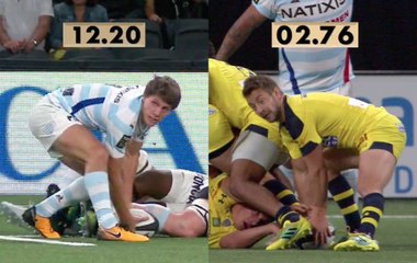 La différence de temps de sortie de balle entre Greg Laidlaw et Xavier Chauveau