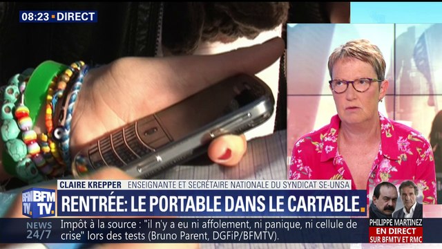 Focus première : Interdiction du portable dans les écoles et les collèges - 03/09
