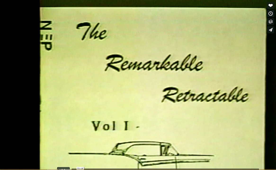 1957 1958 1959 Ford skyliner retractable operation film