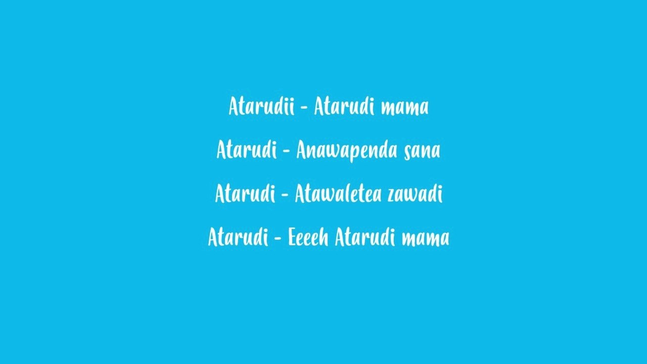 Harmonize - Atarudi Lyrics