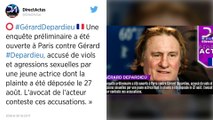 Gérard Depardieu visé par une enquête à Paris pour viols et agressions sexuelles.