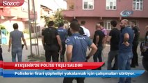 Ataşehir’de cezaevi firarisini yakalamak isteyen polise taşlı saldırı