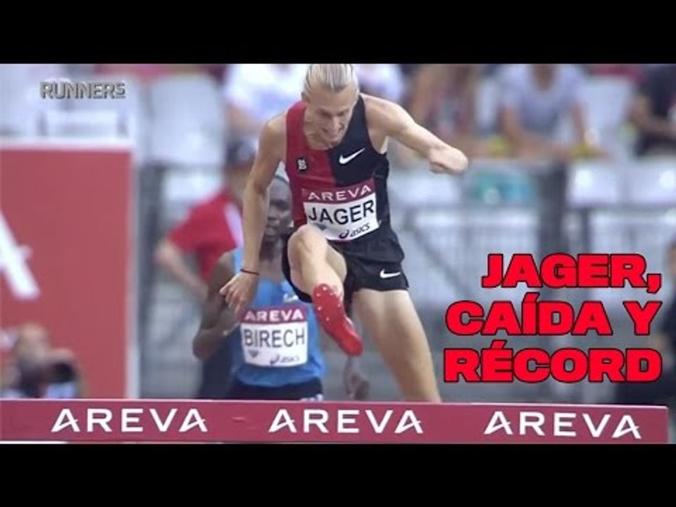 Evan Jager, récord pese a la caída