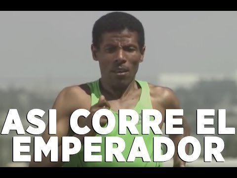 Haile Gebrselassie a cámara lenta.