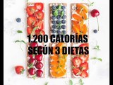 ¿Qué son 1.200 calorías según tres dietas distintas?