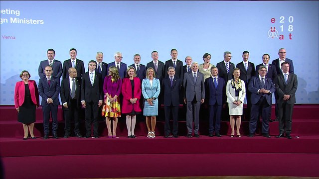 Avusturya’da AB Gayriresmi Dışişleri Bakanları toplantısı - aile fotoğrafı çekimi - VİYANA