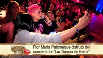 Flor María Palomeque disfrutó del concierto de “Las Damas de Hierro”