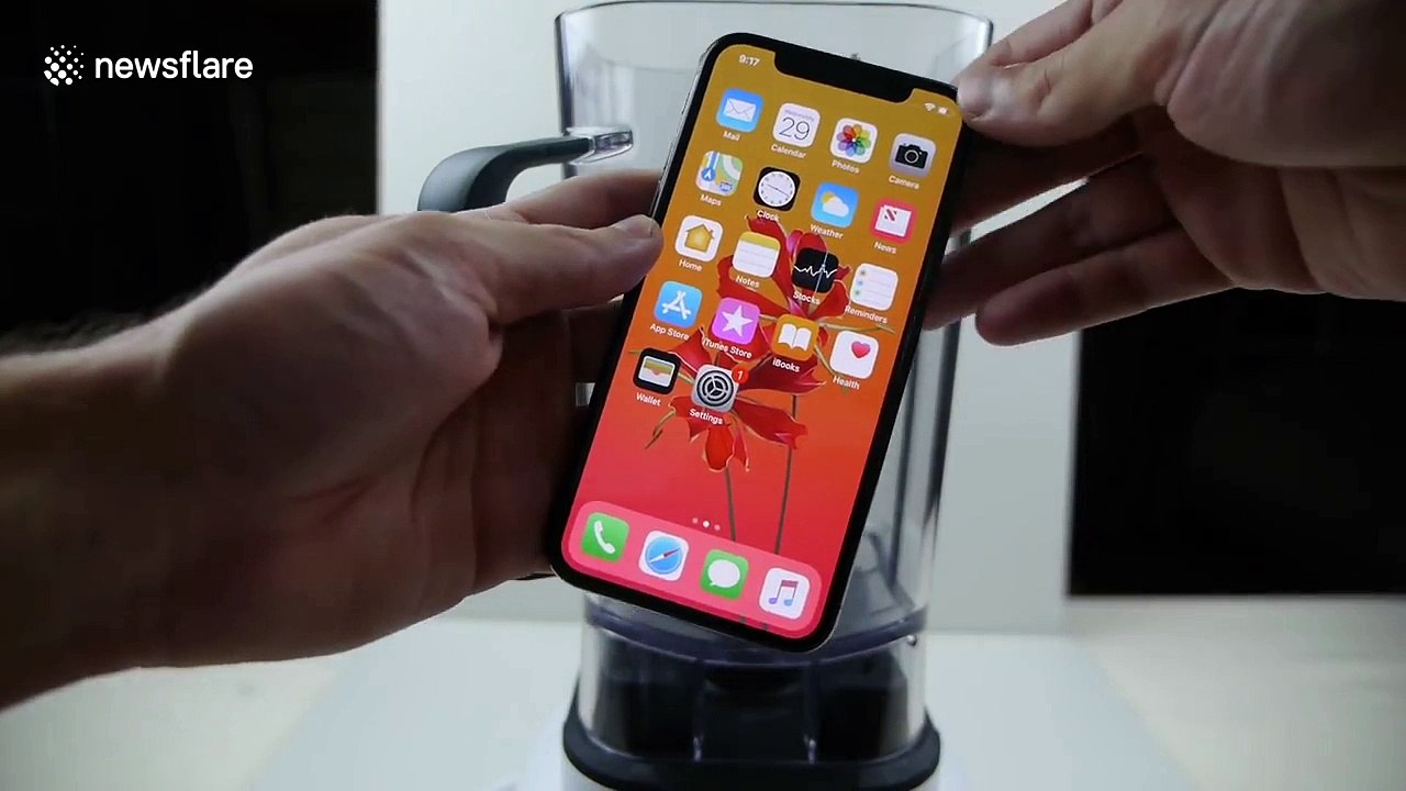 Tech blogger pulverises iPhone X in juicer, drinks liquid