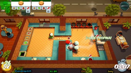 [OverCooked! #02] Cozinha Organizada! [4 Players] feat. #TeamJapaBR