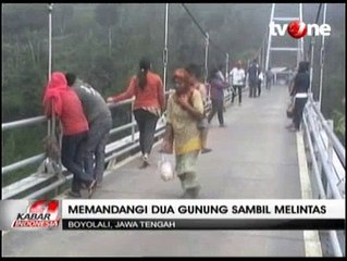 Menikmati Pesona Merapi dan Merbabu di Jembatan Jrakah