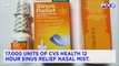 Hundreds of Nasal Products, Baby Oral Gels Recalled Due to Possible Contamination