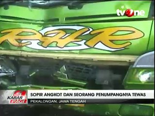 Tabrakan Angkot vs Truk di Pekalongan, Dua Orang Tewas