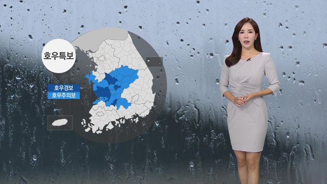 [날씨] 충청·남부 호우특보...200mm↑ 국지성 호우 / YTN