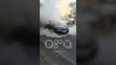 Ora News - Tiranë, makina merr flakë në ecje