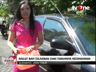 Kejam, Bayi Digantung di Spion Mobil dengan Mulut Dilakban