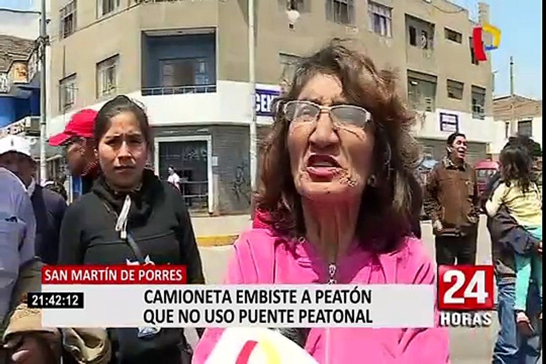 Dos hombres fallecieron en diversos puntos de Lima por no usar puente peatonal