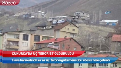Çukurca’da 3 terörist öldürüldü