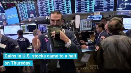 U.S. Stocks Drop On China Trade Concerns; Argentine Peso Roiled