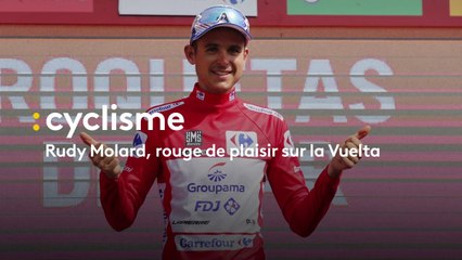 Rudy Molard, rouge de plaisir sur la Vuelta