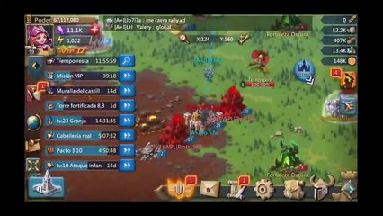 Batalla contra un CASTILLO TRAMPA en KvK   //LORDS MOBILE//