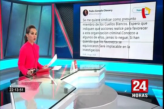 Pablo Sánchez presentó denuncia constitucional contra juez César Hinostroza