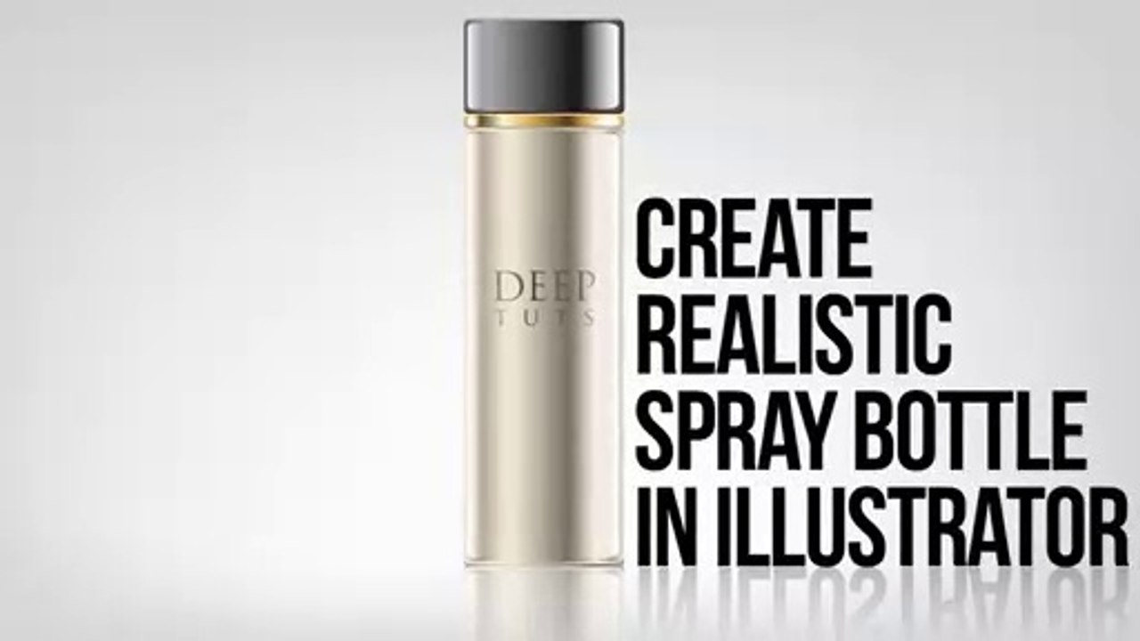 Illustrator Tutorial - Create Realistic 3d Spray Bottle - Draw Fast